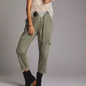 Anthropologie Blue Revival Tapered Utility Pants 27 worn once